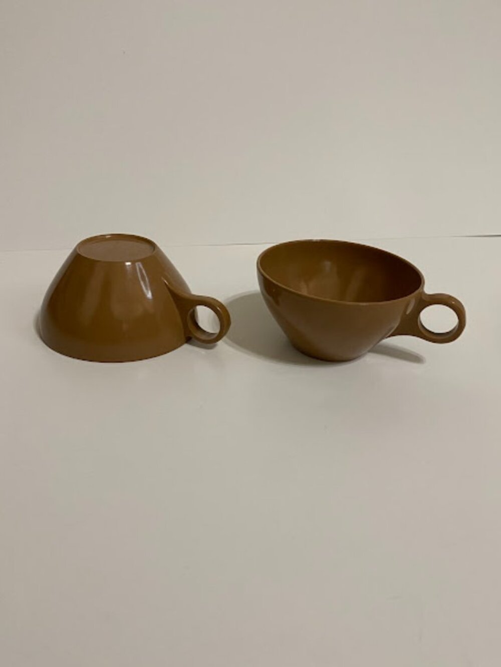 Brown Melamine Mugs - Set of 2